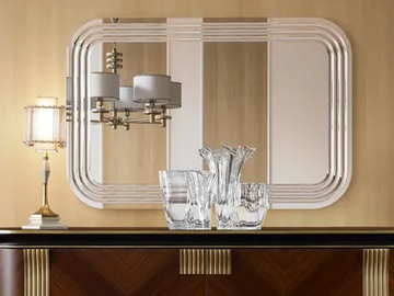 OLIVER - Rectangular wall-mounted mirror by A.R. Arredamenti - view 2
